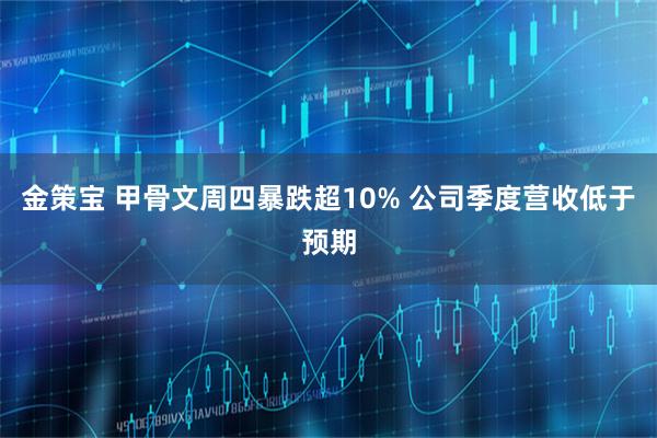 金策宝 甲骨文周四暴跌超10% 公司季度营收低于预期